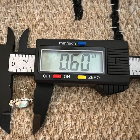 ❤️ Paloma Turquoise Navajo Southwestern Brushed 925 Stud Earrings Closed Back 4G - Picture 12 of 15